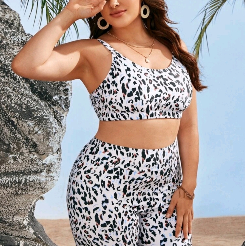 2 Piece Biker Short Set